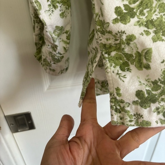 Blair vintage green floral button shirt - Picture 7 of 9